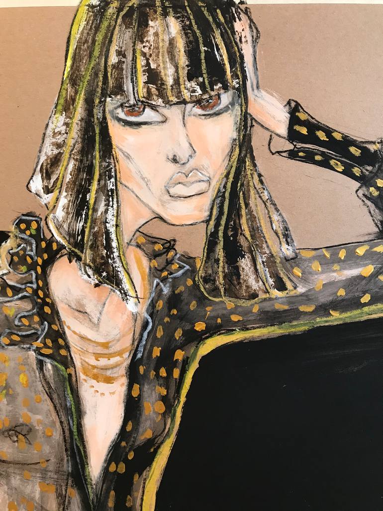Original Expressionism Fashion Painting by Irena Matiash