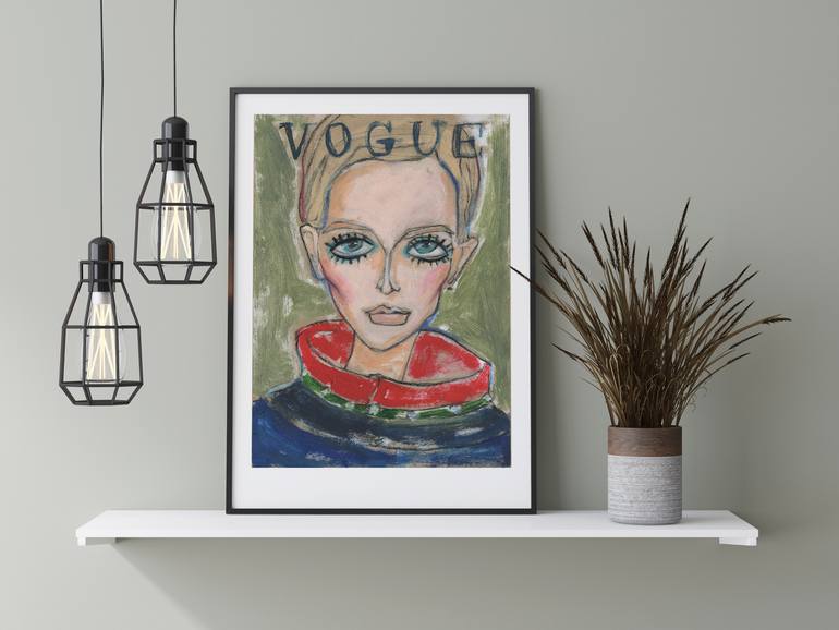 Original Illustration Women Painting by Irena Matiash