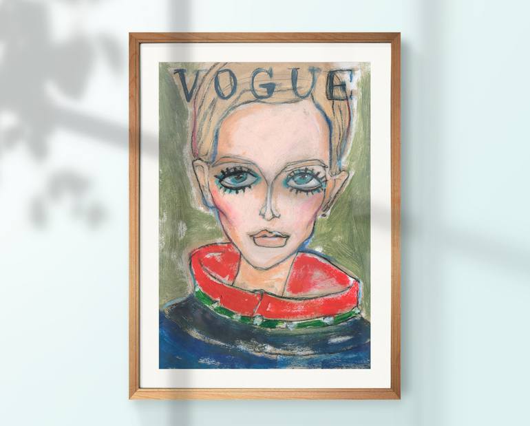 Original Illustration Women Painting by Irena Matiash