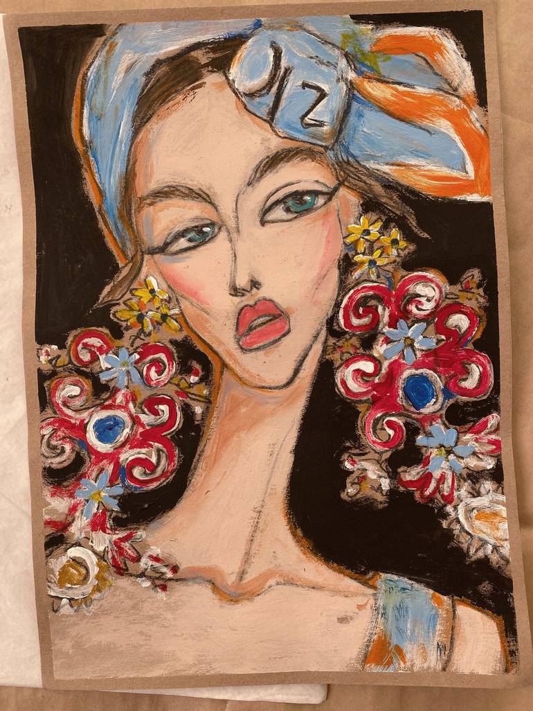 Original Illustration Fashion Painting by Irina Matiash