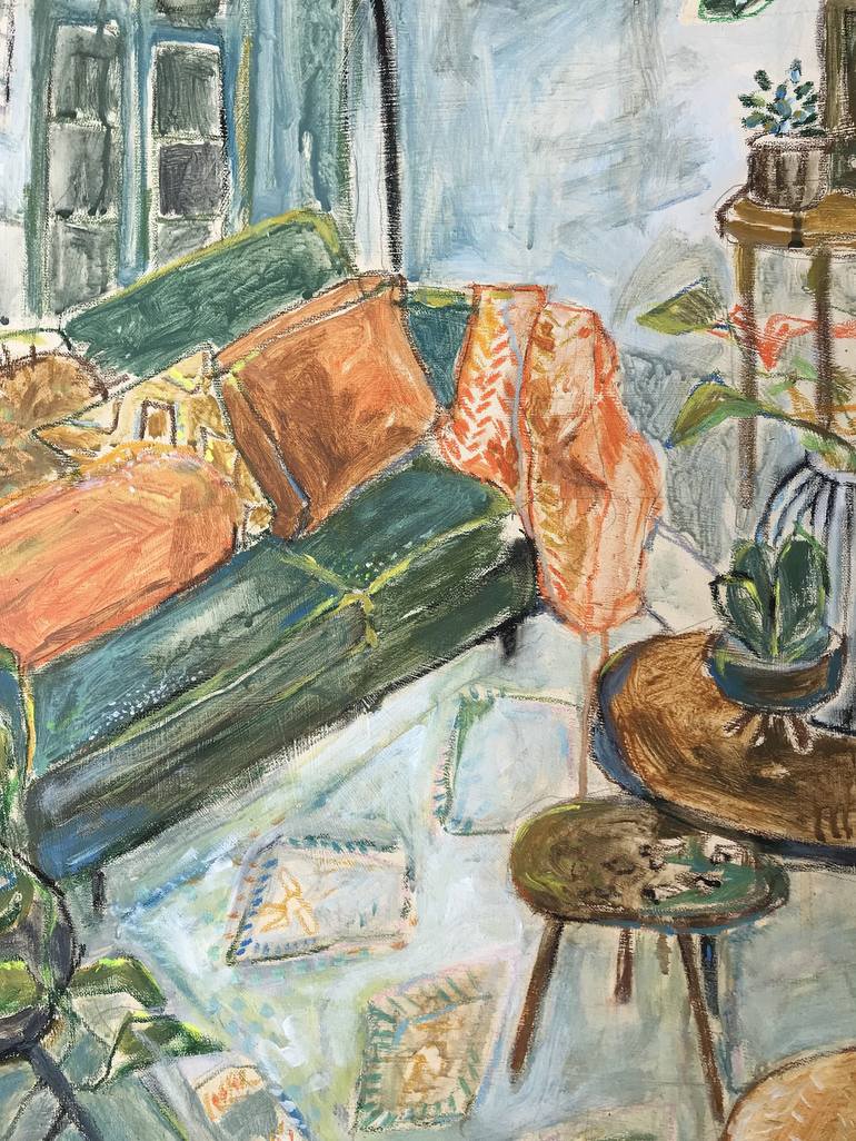 Original Impressionism Interiors Painting by Irina Matiash