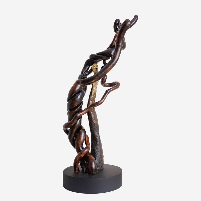 Original Expressionism Men Sculpture by Elsa Munoz