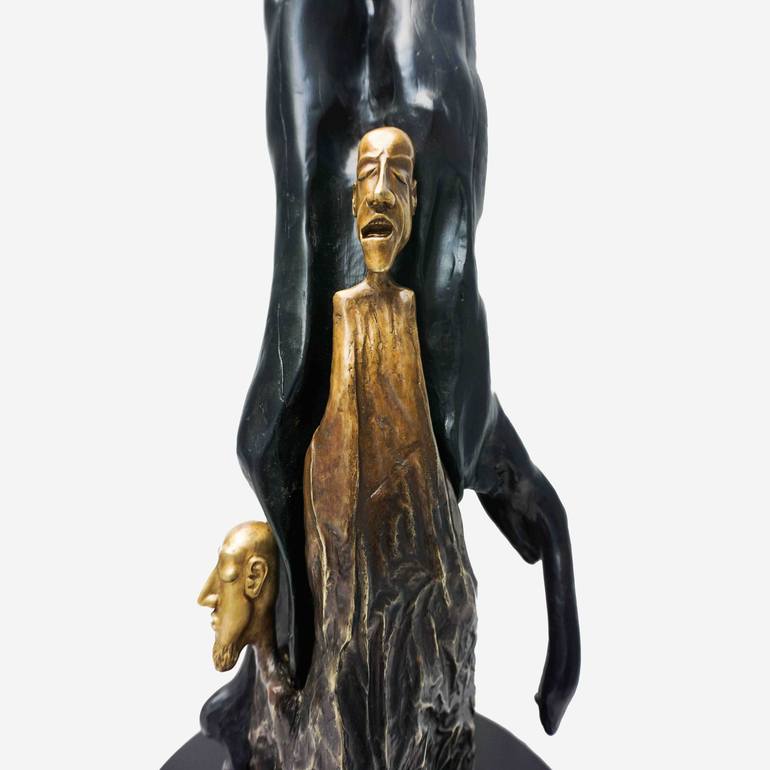 Original Expressionism Men Sculpture by Elsa Munoz