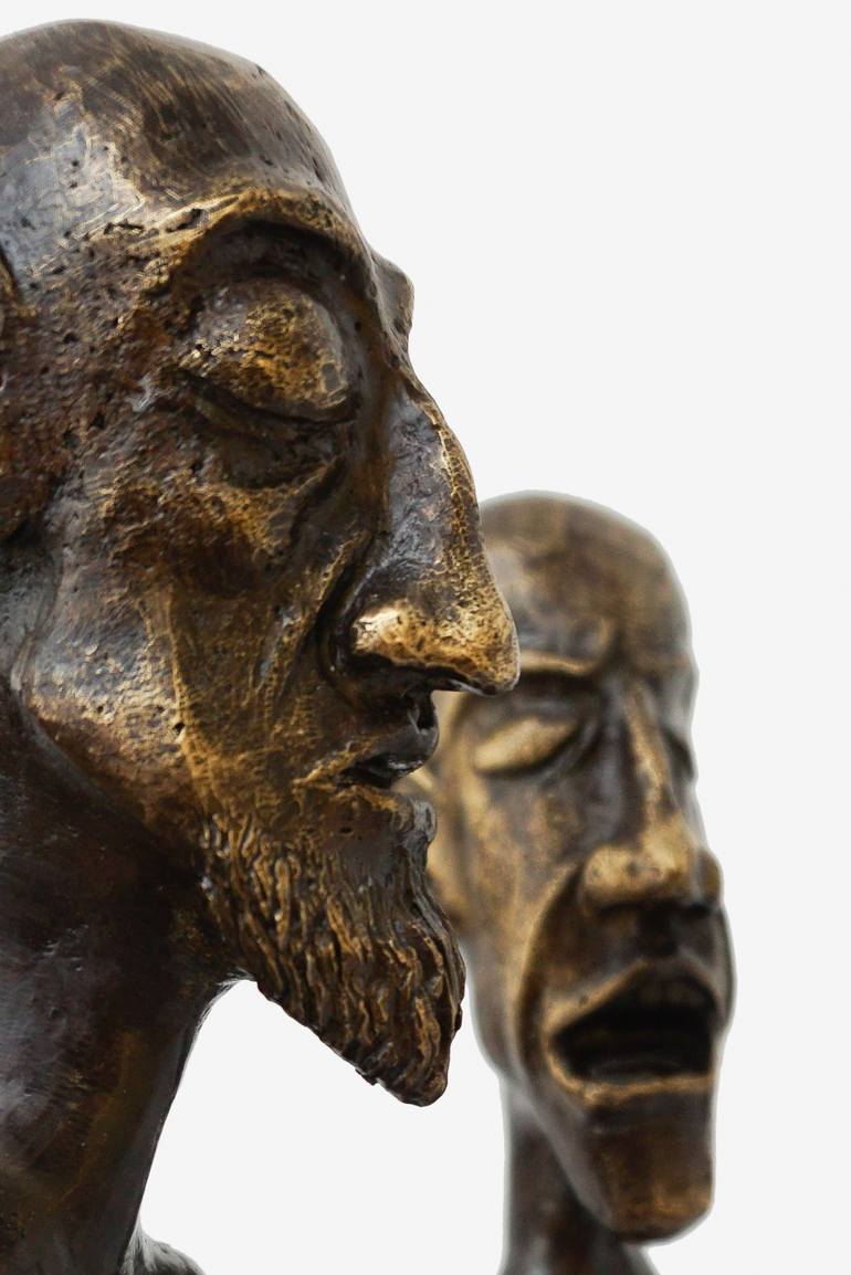 Original figurative Men Sculpture by Elsa Munoz