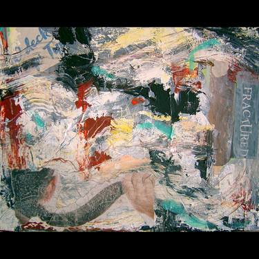 Original Abstract Expressionism Abstract Collage by Alan Montgomery