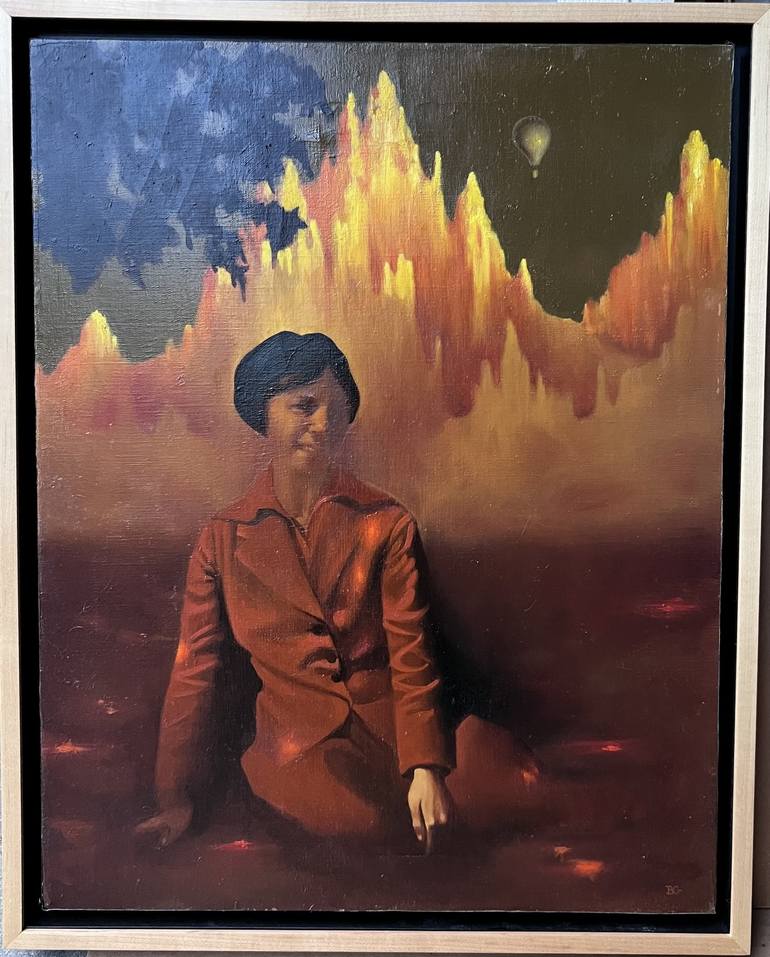 Original Photorealism Women Painting by Barbara Gardner