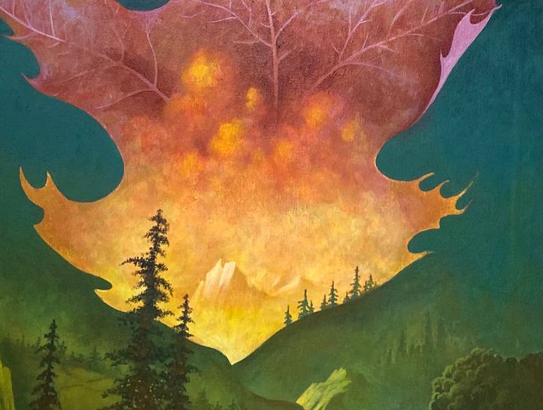 Original Conceptual Nature Painting by Barbara Gardner