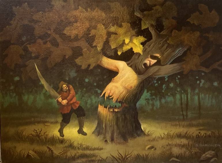 Tree Man Painting by Barbara Gardner | Saatchi Art Tree Man Painting by Barbara Gardner | Saatchi Art