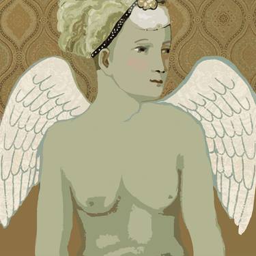 Print of Classical mythology Mixed Media by Andrea Eberbach