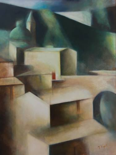Original Abstract Expressionism Landscape Painting by Marco Vignoli