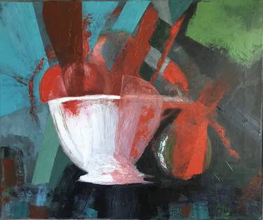 Original Abstract Expressionism Still Life Paintings by Marco Vignoli