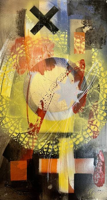 Original Abstract Expressionism Abstract Painting by Robert Burton
