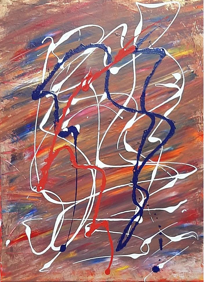 Original Abstract Painting by Mostafa Seddik