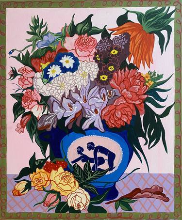 Original Contemporary Floral Painting by Emily Malone