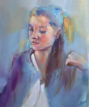Original Figurative People Paintings by Isabel Tapias