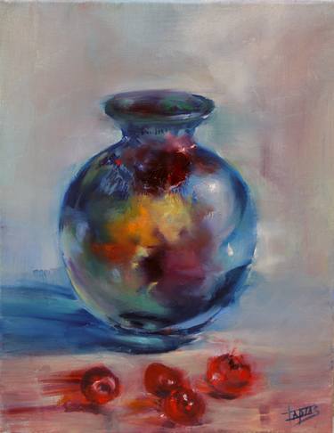 Original Figurative Still Life Paintings by Isabel Tapias