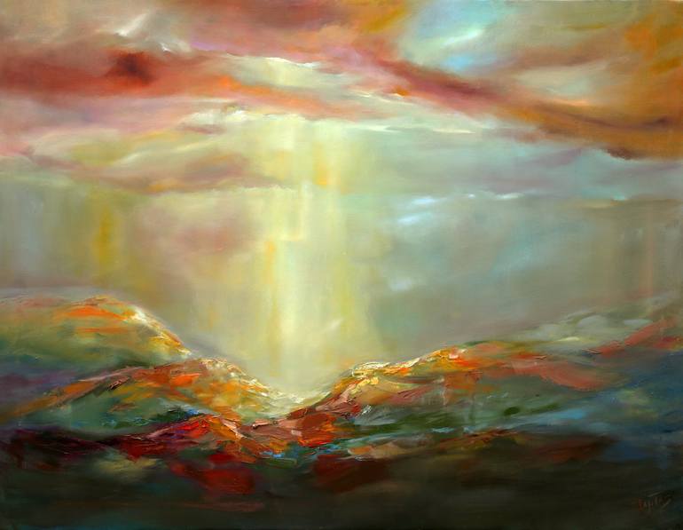 Print of Contemporary Landscape Paintings by Isabel Tapias