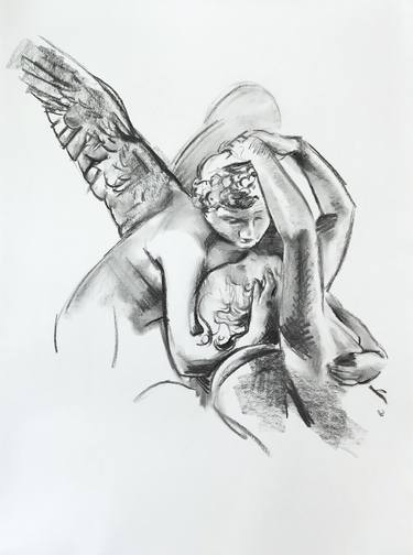 Original Figurative Classical mythology Drawings by Felicity Gill