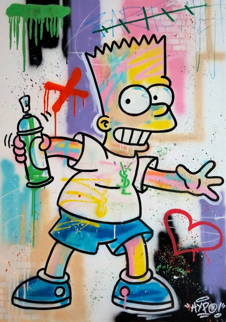 Bart X Ysl Painting by Alessio Hassan Alì | Saatchi Art