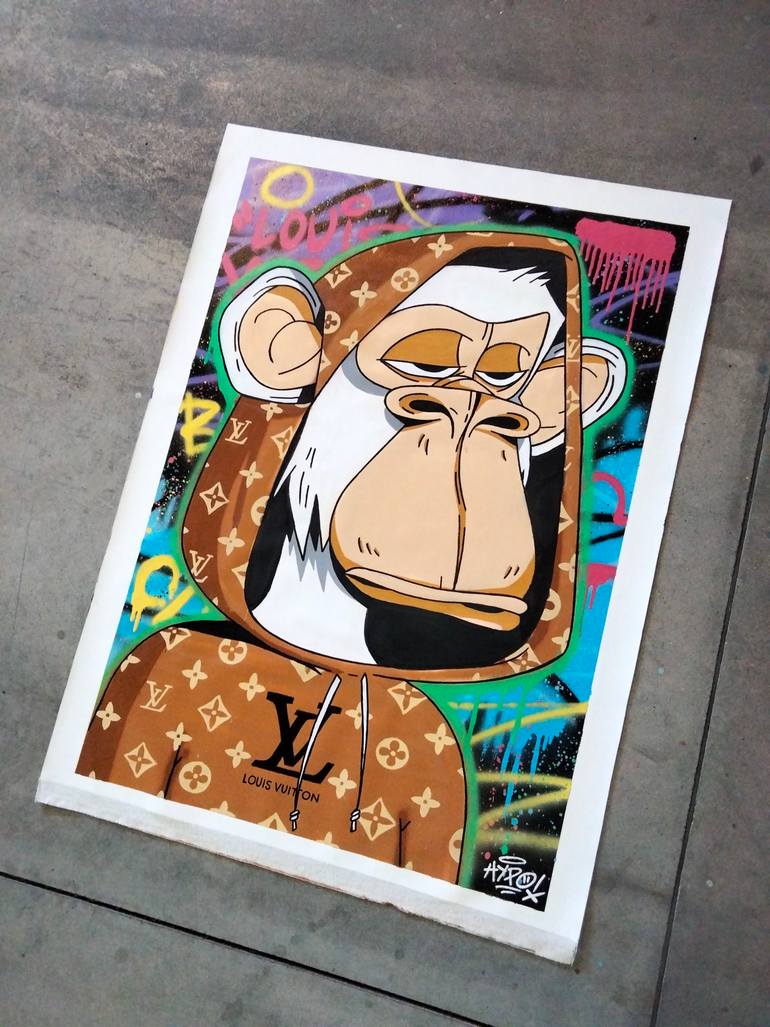 Original Street Art Comics Painting by Alessio Hassan Alì