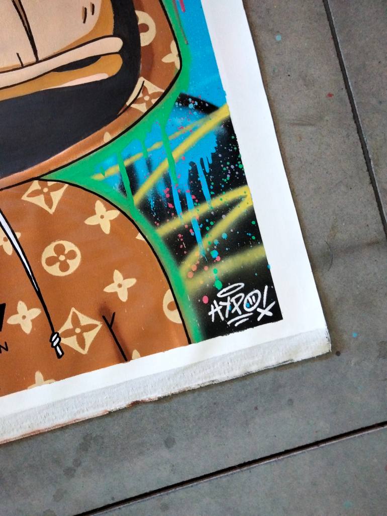 Original Street Art Comics Painting by Alessio Hassan Alì