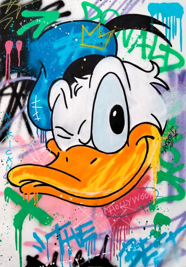 Donald Duck Painting by Alessio Hassan Alì | Saatchi Art