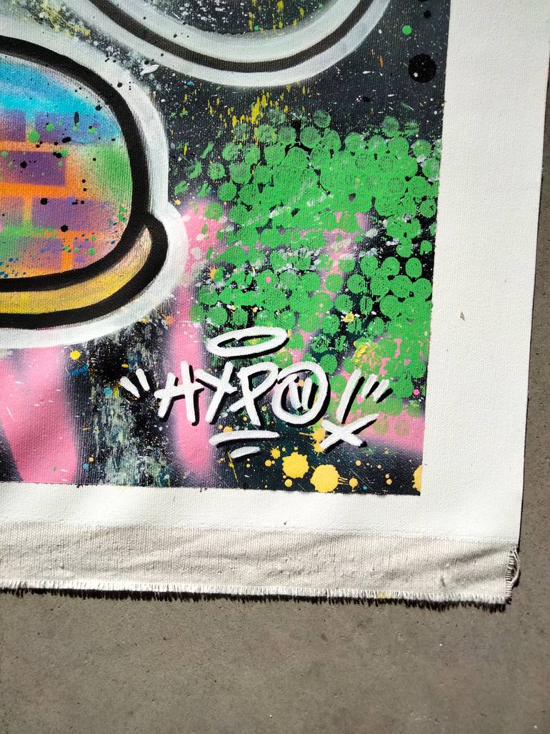Original Street Art Pop Culture/Celebrity Painting by Alessio Hassan Alì