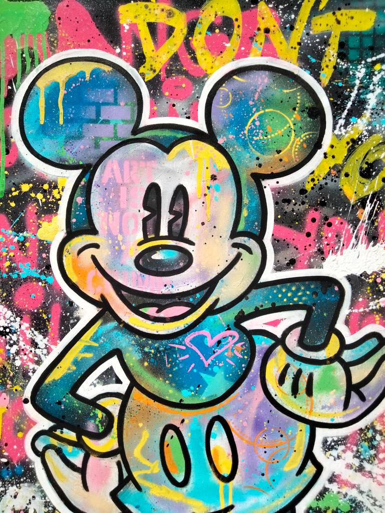 Original Street Art Pop Culture/Celebrity Painting by Alessio Hassan Alì