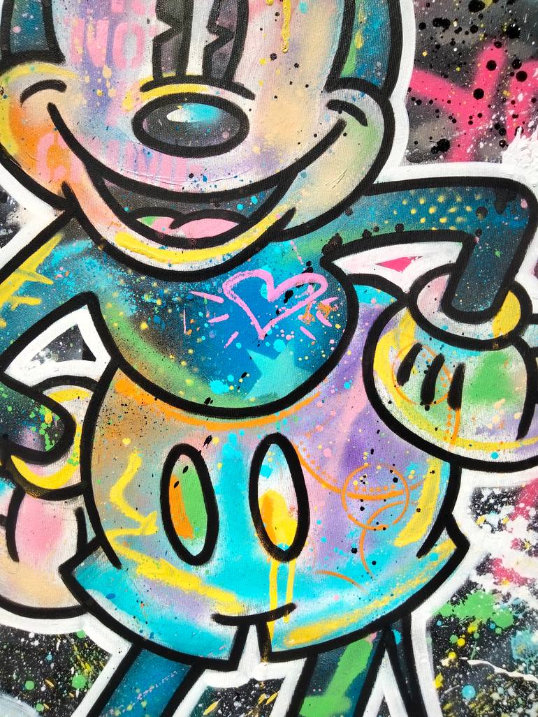 Original Street Art Pop Culture/Celebrity Painting by Alessio Hassan Alì