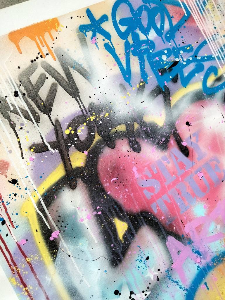 Original Street Art Graffiti Painting by Alessio Hassan Alì