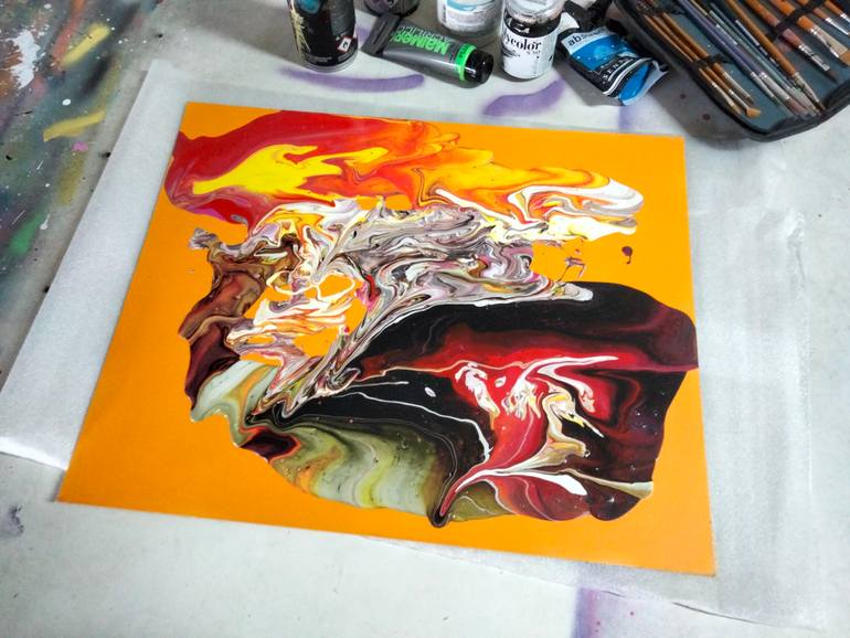 Original Abstract Painting by Alessio Hassan Alì