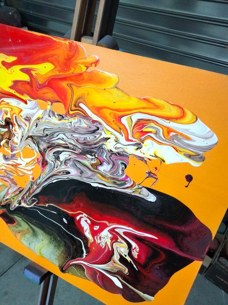 Original Abstract Painting by Alessio Hassan Alì