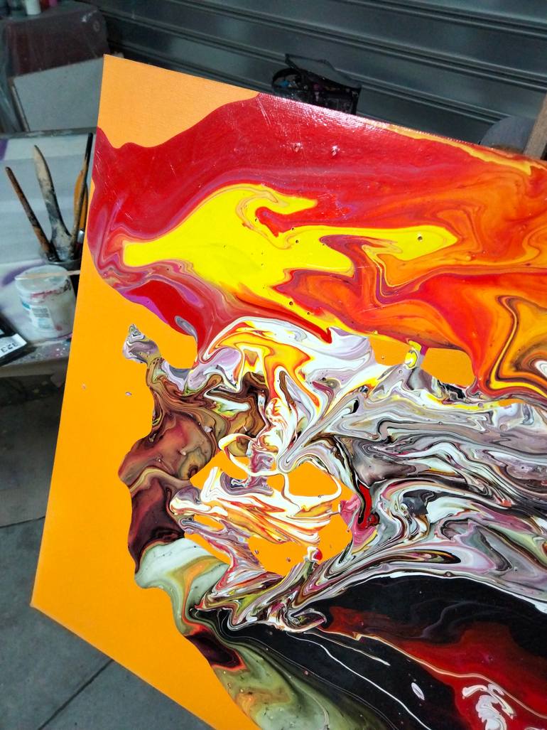 Original Abstract Painting by Alessio Hassan Alì