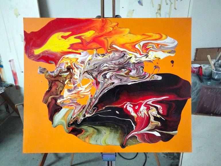 Original Abstract Painting by Alessio Hassan Alì