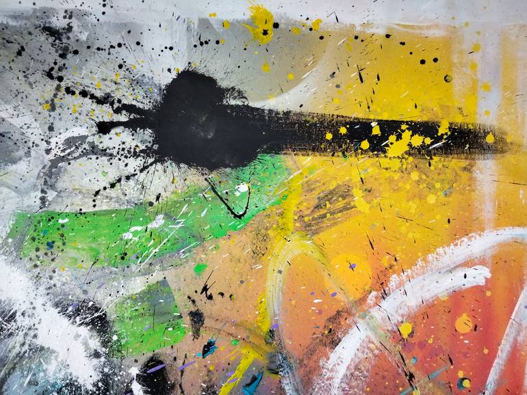 Original Abstract Expressionism Abstract Painting by Alessio Hassan Alì