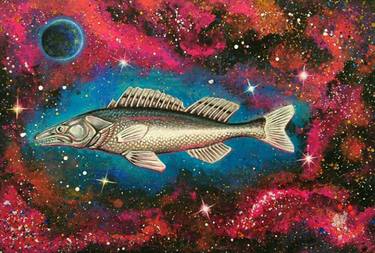 Print of Surrealism Fish Paintings by Alessio Hassan Alì