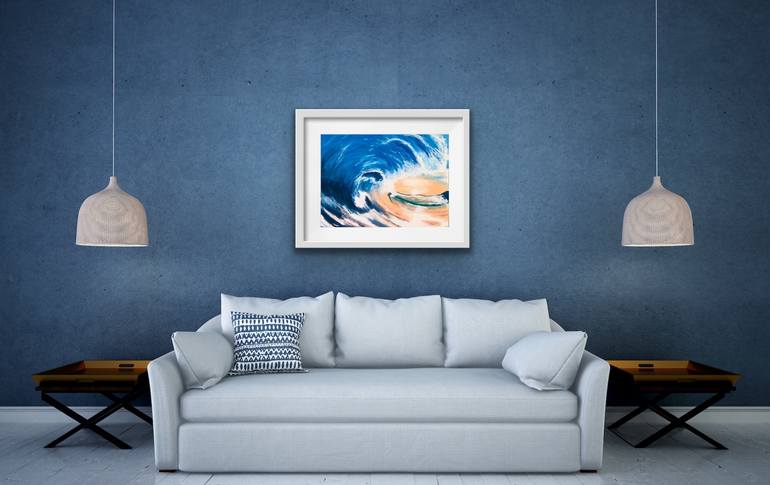 Original Modern Beach Painting by Carmen Mariela Parra Grisanty