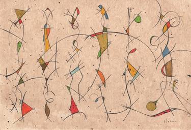 Original Abstract Drawings by Ken Nahan