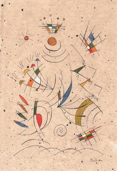 Original Abstract Drawing by Ken Nahan