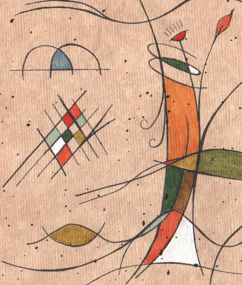 Original Contemporary Abstract Drawing by Ken Nahan
