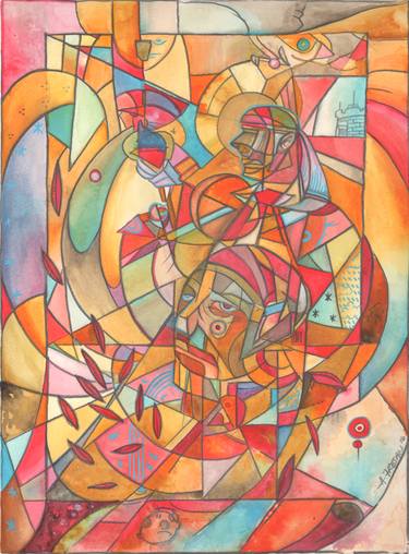 Print of Abstract Religion Paintings by Arturo Fresan