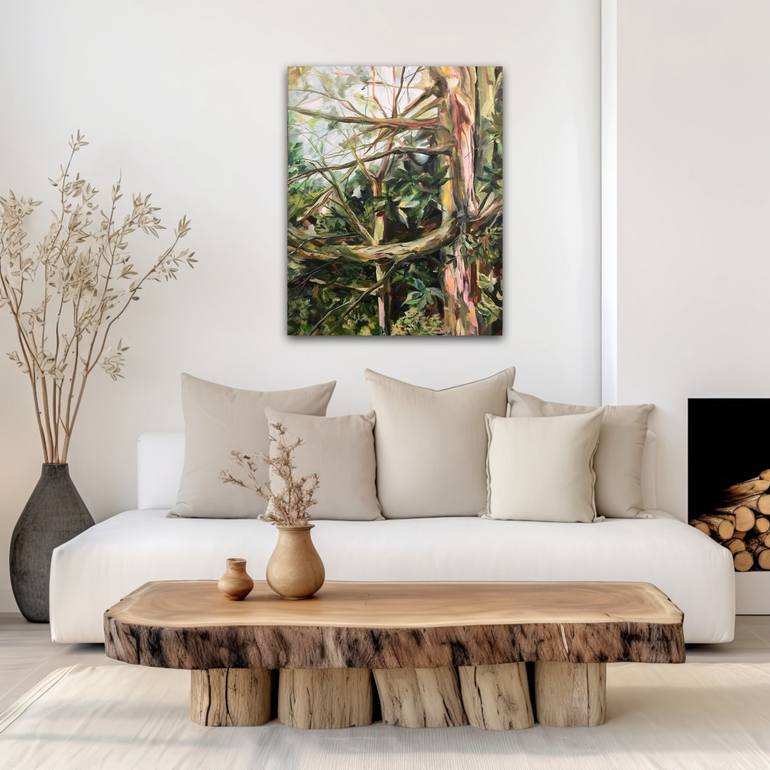 Original Art Deco Nature Painting by Kristina Yaroslavskaya