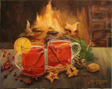 Print of Fine Art Food & Drink Paintings by Kristina Yaroslavskaya