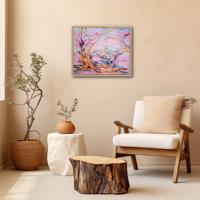 Original Abstract Expressionism Fantasy Painting by Kristina Yaroslavskaya