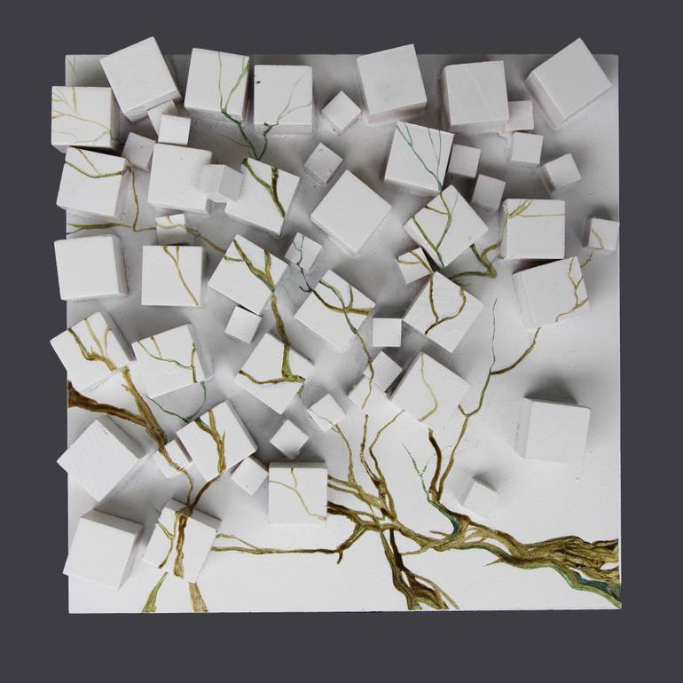 Original Cubism Fantasy Installation by Kristina Yaroslavskaya