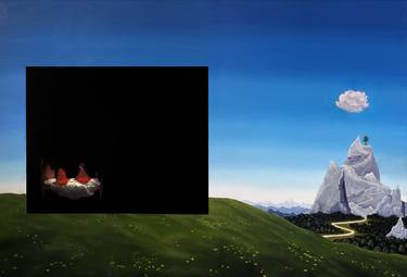 Original Surrealism Landscape Paintings by Vito Volante