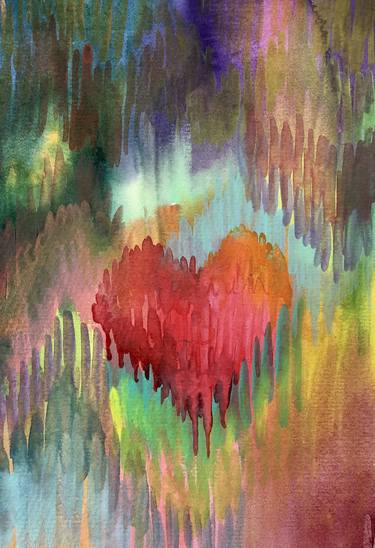 Print of Love Paintings by Jeanine Malette