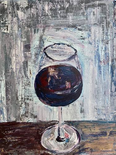 Print of Abstract Expressionism Food & Drink Paintings by Jeanine Malette