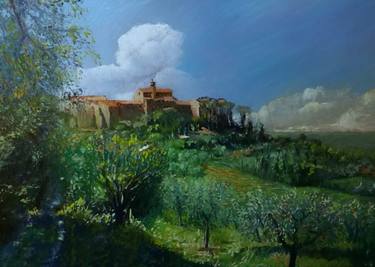 Original Illustration Landscape Paintings by Luciano Sciommari