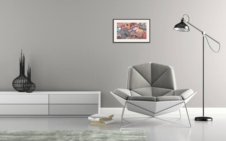 Original Abstract Expressionism Fantasy Painting by ᴠᴀɴ ᴅᴇɴ ʜᴏᴏᴠᴇɴ